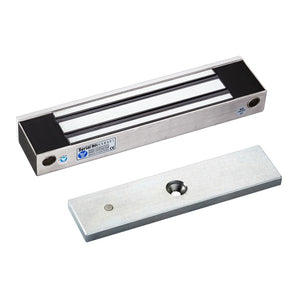 YLI YM350WS - Cerradura magnética 350 kg, IP68 interior/exterior, puertas madera, vidrio y metal