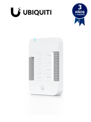 UBIQUITI UA-HUB-Door - Controlador de acceso UniFi con 4 entradas y 2 terminales auxiliares para puertas/sirenas