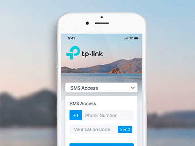 Red de invitados con soporte de SMS