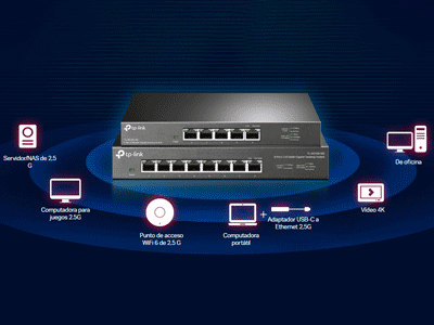 Ancho de banda multigigabit de 2,5 G