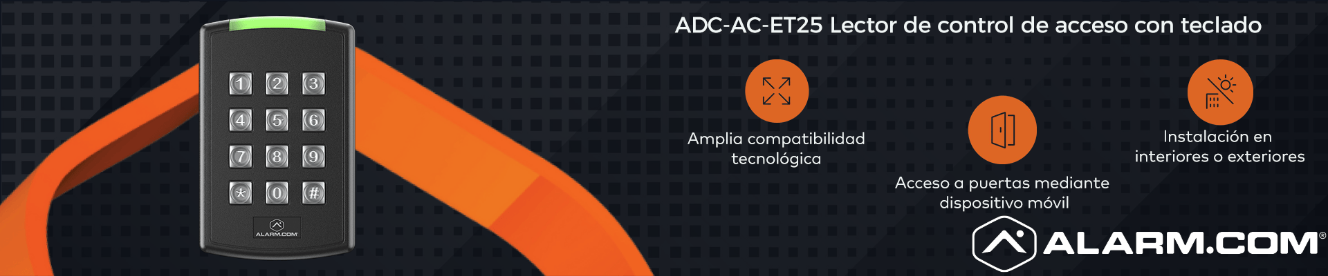 Lector sencillo con teclado ADC-AC-ET25