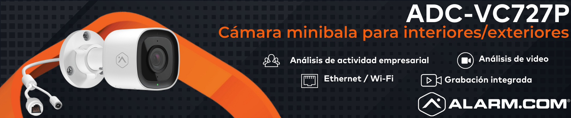 Mini cámara Bullet 1080p HDR video ADC-VC727P