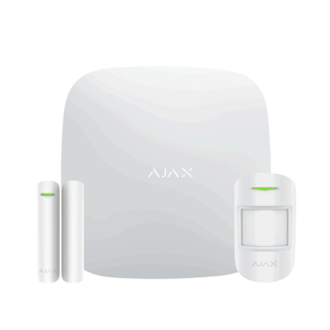 AJAX KIT BASIC - Kit alarma Hub 4G Ethernet/SIM, PIR y contacto puerta/ventana, app AJAX PRO