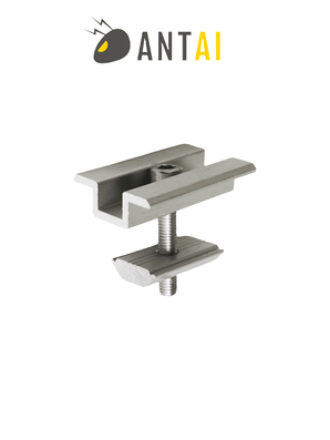 Abrazadera media 30 a 35 mm - Middle Clamp 30 a 35mm -  Aluminio anodizado de alta resistencia - ANTAI SOLAR