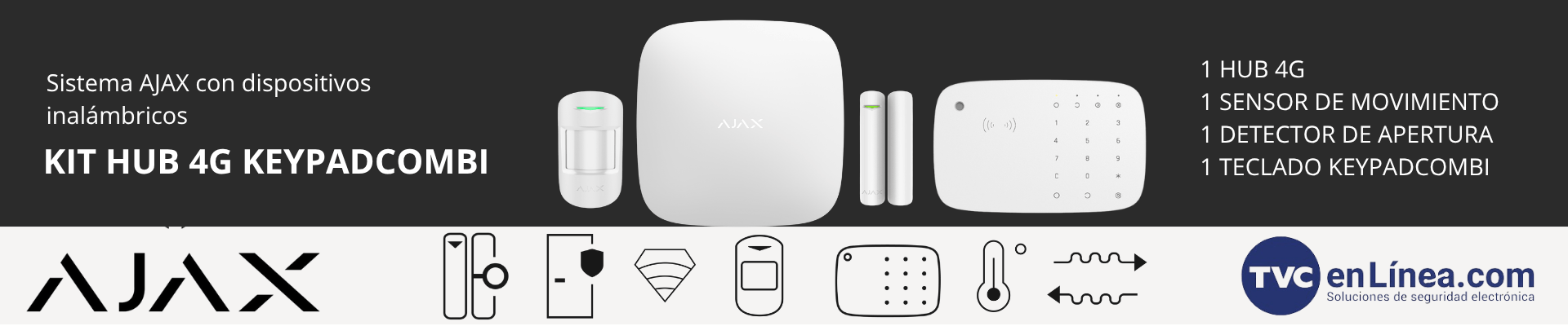 Información general Kit HUB 4G KEYPADCOMBI