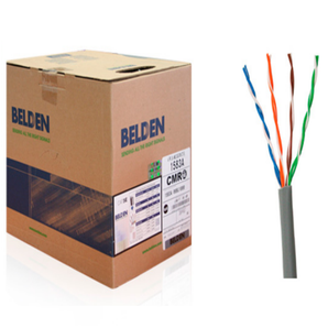 BELDEN 1583A008U1000 - Cable UTP / 4 Pares / Categoria 5E / 24  AWG / 305 Metros / 100% Cobre / Color gris/
