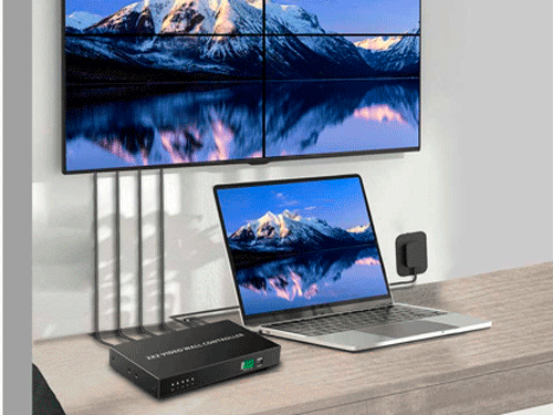 Controlador de pantalla grande 2x2.