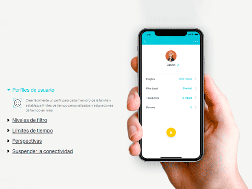 Controles parentales sólidos.