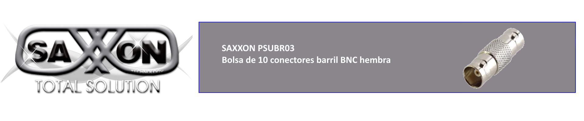 Barril BNC hembra para unir conexiones con cables siamese RG59.
