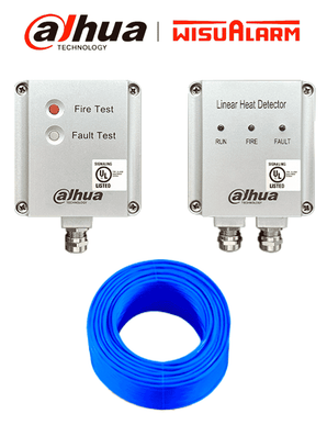 DAHUA WISUALARM Kit Detector Calor Lineal - Cable de 200 m a 68 °C, adaptador y terminal de detección