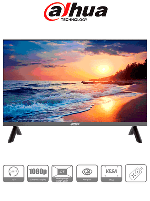 DAHUA DHI-LM32-F200N - Monitor FHD 32 pulgadas, uso 24/7, HDMI, VGA, USB, altavoces, control remoto, 240 cd/m²