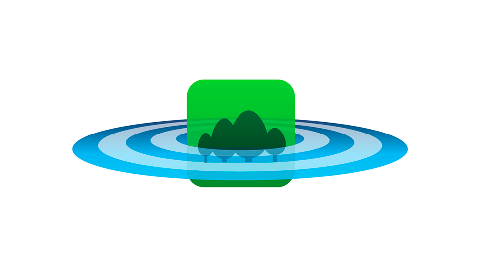 Cobertura omnidireccional de gran alcance.