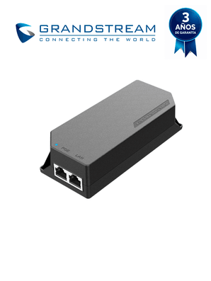 GRANDSTREAM GS-POE15W-MG - Inyector PoE de 15 W, IEEE 802.3af, puertos 2.5G/10G, Plug and Play, 100–240 V