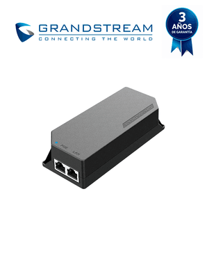 GRANDSTREAM GS-POE30W-MG - Inyector PoE de 30 W, IEEE 802.3af/at, puertos 2.5G/10G, Plug and Play, 100–240 V