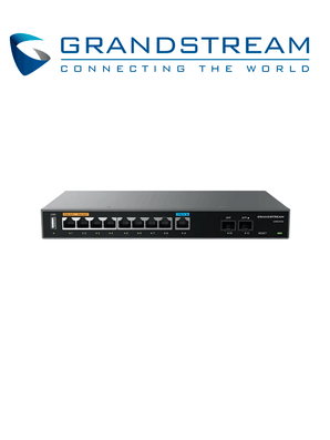 GRANDSTREAM GWN7003 - Router VPN Multi-WAN, 2 SFP 2.5G, 9 puertos Gigabit, 2 PoE, IPsec y WireGuard