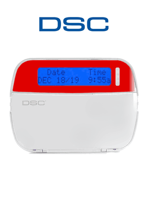 DSC HS2LCD RED - Teclado Cableado LCD Alfanumérico ROJO  admite 128 zonas compatible con NEO
