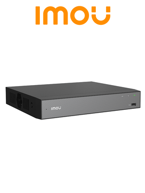 IMOU NVR-N118-8P-8A0E-N - NVR IP 18 canales, 8 PoE, 4K, H.265, audio 2 vías, búsqueda por metadatos, 1 SATA 16 TB