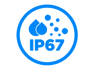 Protección (IP67, amplio voltaje)