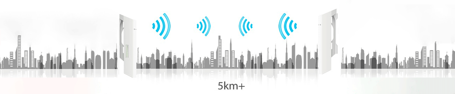 Transmisión de Datos Inalámbrica de más de 5km