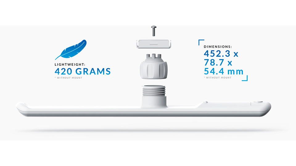 Elegante diseño y de bajo peso.