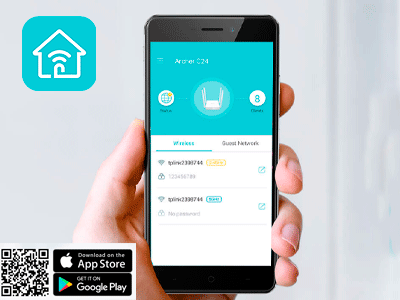 Configuración fácil en la punta de tus dedos