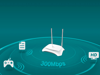 Velocidad inalámbrica de 300 Mbps