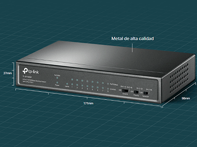 Carcasa de metal duradera