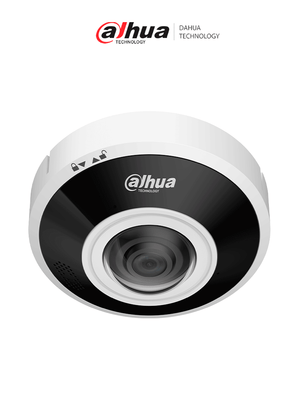 DAHUA DH-IPC-EBW5641P-AS - Cámara IP fisheye 6 MP, WizMind, PoE, luz 15 m, audio 2 vías, protección perimetral, conteo de personas