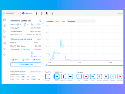 Interfaz UniFi