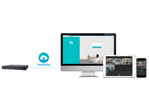 Aplicación y portal VIVOCloud para visualización 24/7.