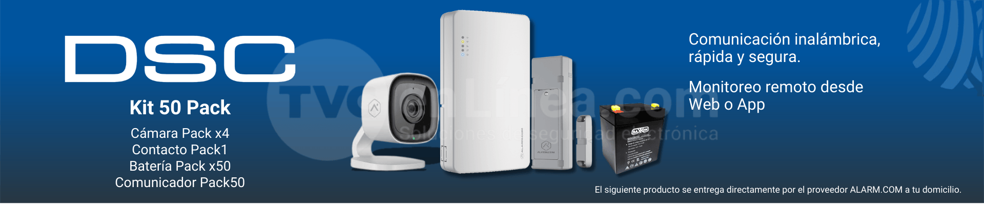Paquete DSC | ALARM.COM SOLUCIÓN DE VIDEO Y ALARMA DE INTRUSIÓN