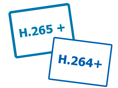 H.265+ inteligente y H.264+ inteligente