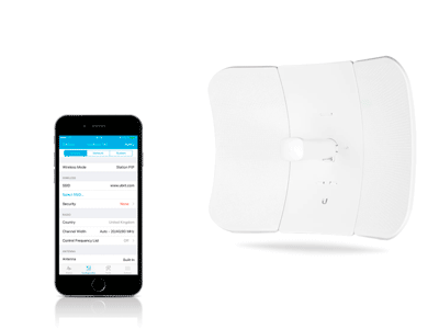 Acceso a airOS por Wi-Fi.