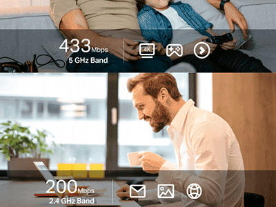 Adaptador de banda dual