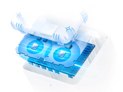 Seis amplificadores de señal