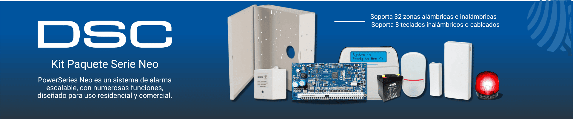 Kit para desarrollo instaladores de alarmas serie NEO