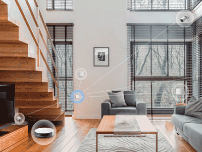 Control de movimiento de una habitación entera