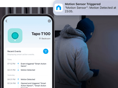Proteja su hogar con alarmas y notificaciones